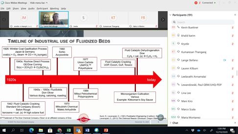 An engineer from the Reaction Engineering Group in the Engineering and Process Science Department at Dow Chemical presents Lecture 5 on Fluidized Bed Reactors.