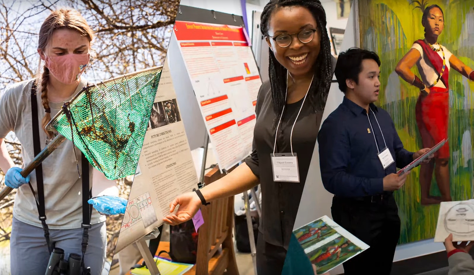 In addition to required coursework, students must make a presentation during the Mary Gates Undergraduate Research Symposium or equivalent conferences or events.