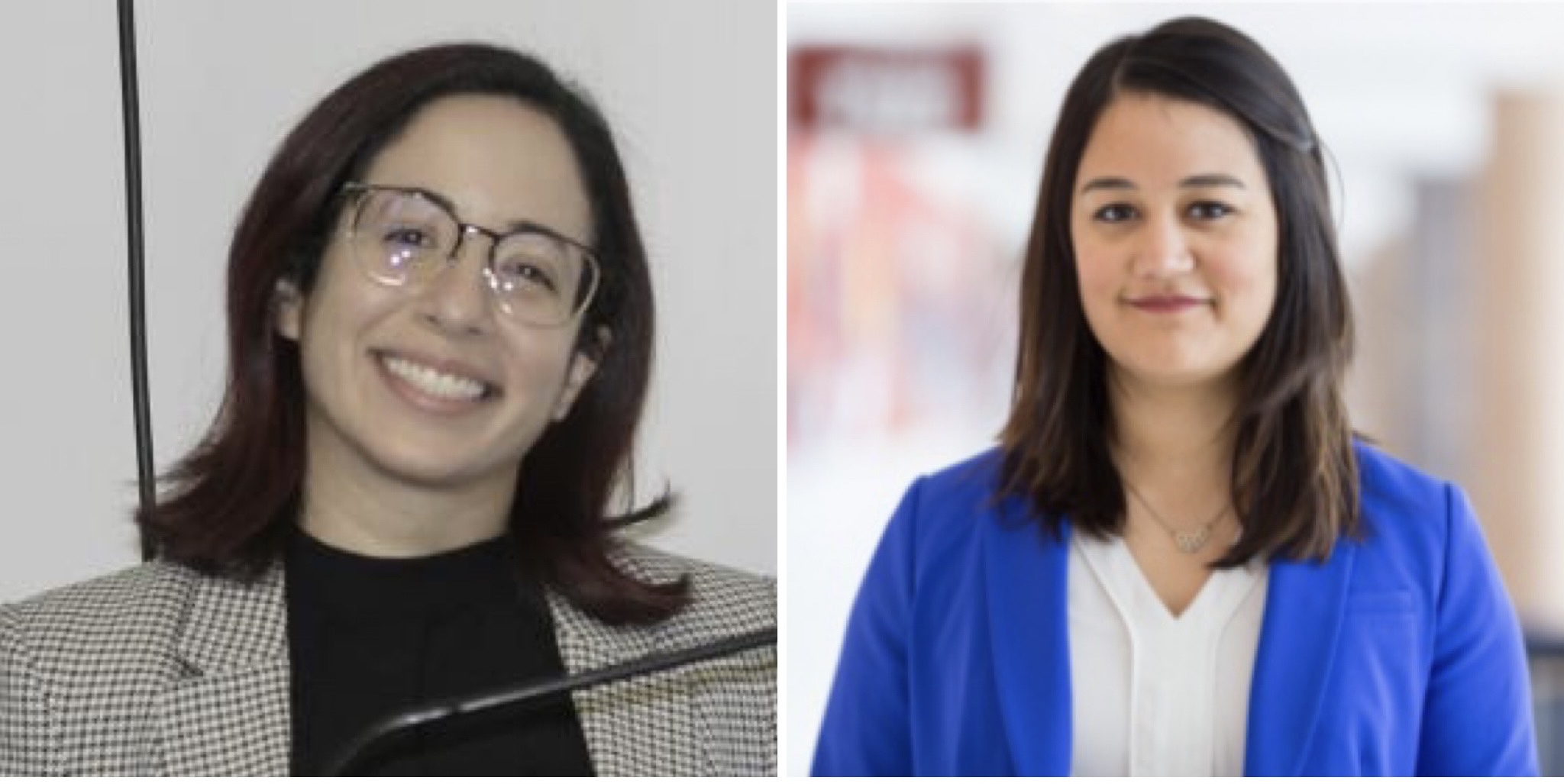 NASCENT postdoctoral research program hires Dr. Blanca Quiñones Díaz (left) and Dr. Gabriella Coloyan Fleming (right).