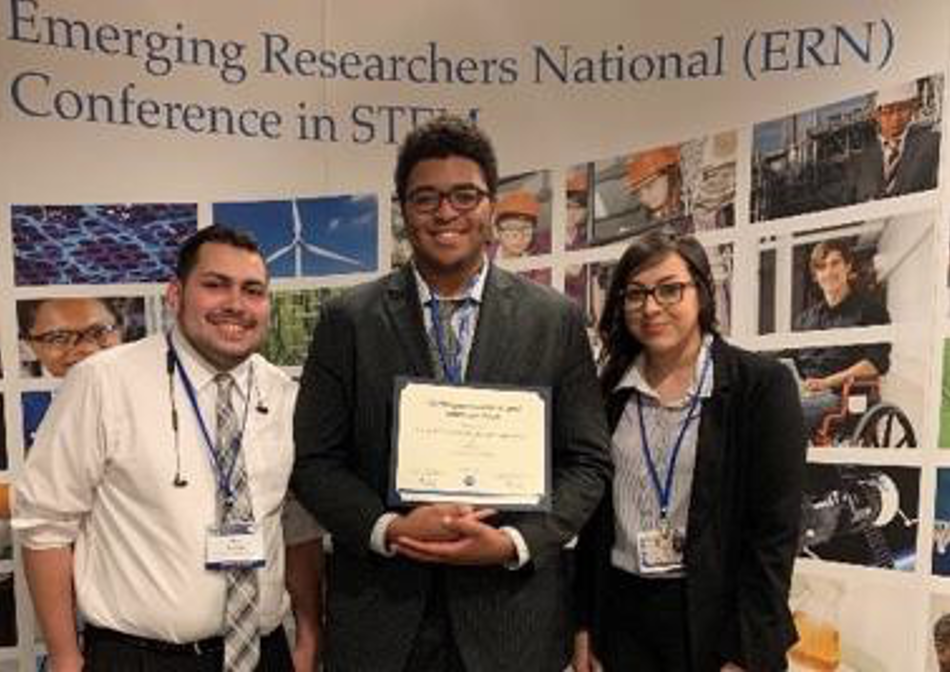 Figure 2: TANMS REM participants—Nery Arevalos, Naim Wright and Connie Valles (shown left to right)—won best EFRI/REM poster presentation at the ERN National Conference in 2019